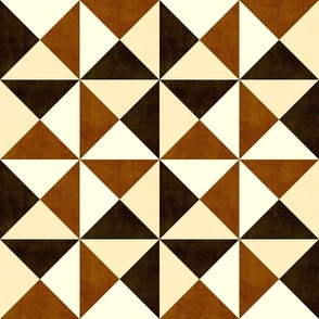 Triangle Geometric - Tan Brown (medium scale)