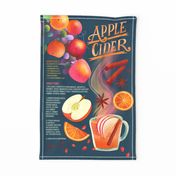 apple cider recipe // tea towel