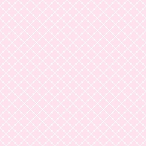 Embellished Pink Trellis in Light Pink and White - Mini - Baby Girl Nursery, Pastel Easter, Pink Preppy