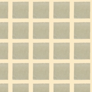 Hessian squares on beige /small