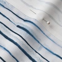 Coastal ink stripes - Blue Navy white - Small