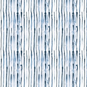 Coastal ink stripes - Blue Navy white - Small