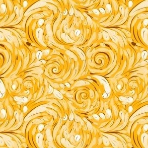 Mustard Yellow Swirls