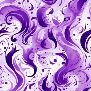 Purple Paint on White