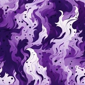 Purple & White Abstract
