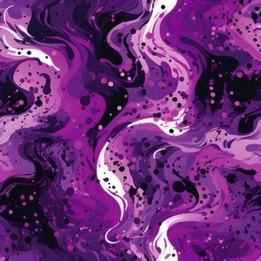Purple, Black & White Paint