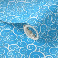 Fancy Swirls - Light Blue