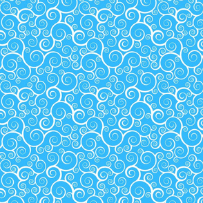 Fancy Swirls - Light Blue