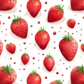 Strawberries & Dots