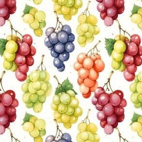 Grapes on White