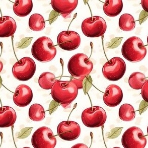 Cherries on Off White