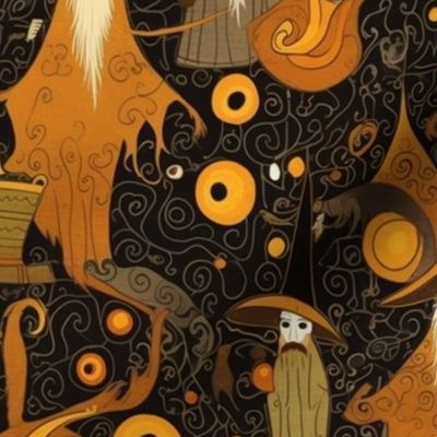 Wizard gothic a la Gustav Klimt