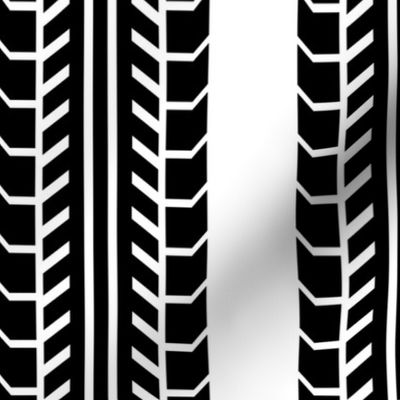 tire stripe on white
