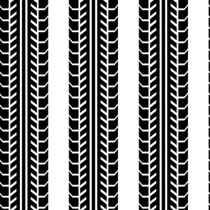 tire stripe on white