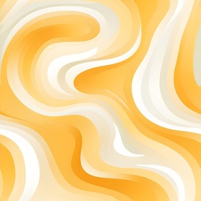 Yellow & White Swirls