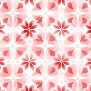 Pink Ombre Floral Motifs