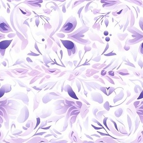 Purple Abstract on White