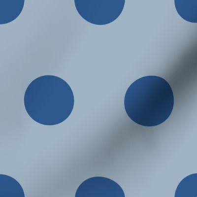 Dots Oversized - Blue on Blue