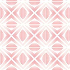 Pink & White Geometric
