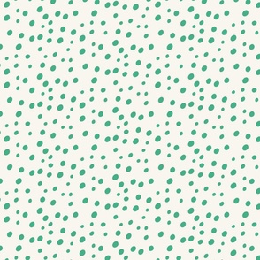 Green Polka dot Sheets and Shams