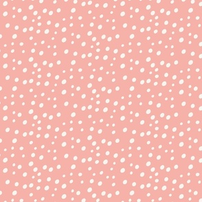 white Polka dots on red Sheets and Shams
