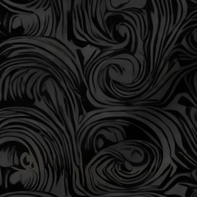 Monochromatic Black and Gray Swirl | Dark and Moody Aesthetic blender for the Whimsigoth Collection