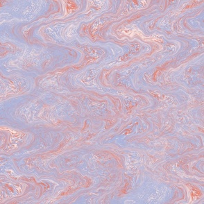Purple Pink and Coral Marbled  