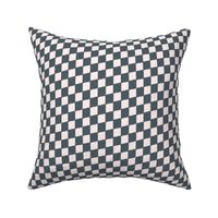 Diagonal Racing Flag Checkers in Black and White