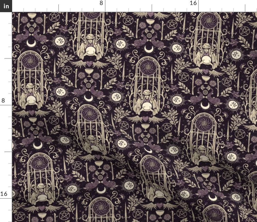 Madam Marie - Medium - Purple - Texture - Fortune Teller, Asbury Park Boardwalk, Gothic