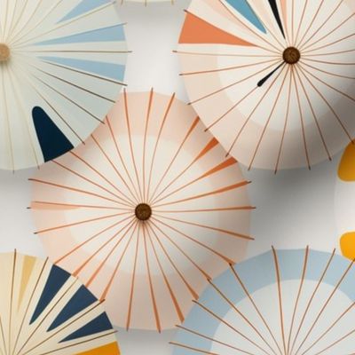 Pastel parasols inspired by Hilma af Klint