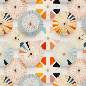 Pastel parasols inspired by Hilma af Klint
