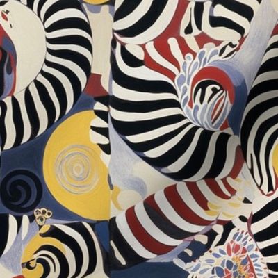 Zebra print surrealism a la Hilma af Klint