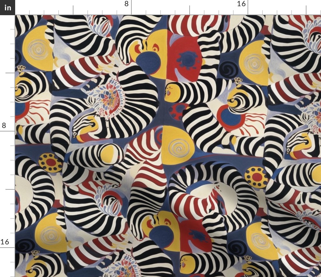 Zebra print surrealism a la Hilma af Klint