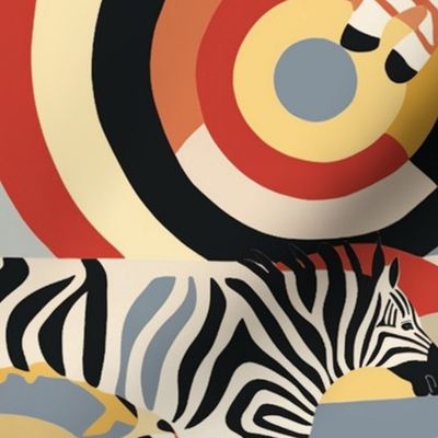 Pop surrealism Zebras a la Hilma af Klint