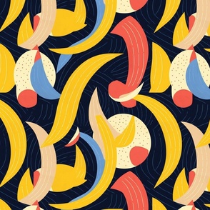 Abstract Banana Bonanza a la Hilma af Klint