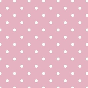 Mimi Pink and White Polka Dot Pattern 