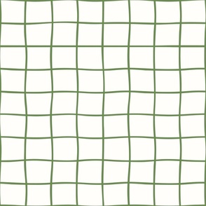 Thin Wavy Check_Grassy Green_Mini