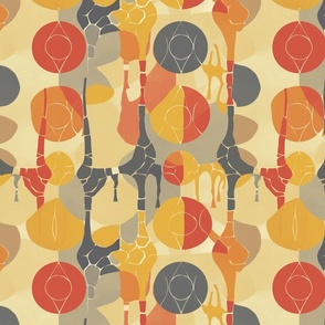 Abstract giraffe print a la Hilma af Klint