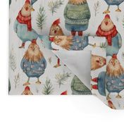 Chickens In Sweaters (Small Scale)