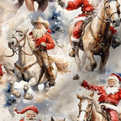 Cowboy Santas (Medium Scale)