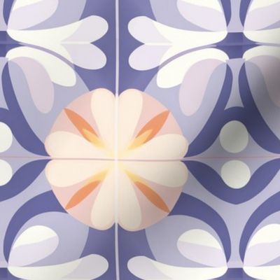 Purple floral geometry a la Hilma af Klint