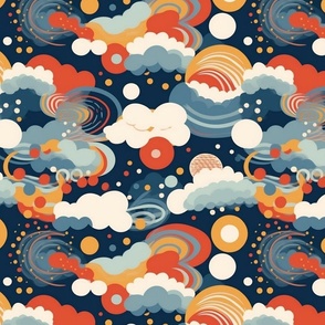 kandinsky clouds in the geometric sky