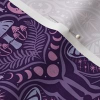 Gothic Nature Damask - small - violet 