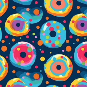 kandinsky donuts with circle sprinkles