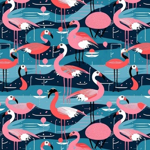 kandinsky flamingos 