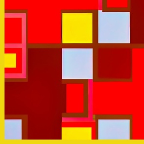 Red and brown squares