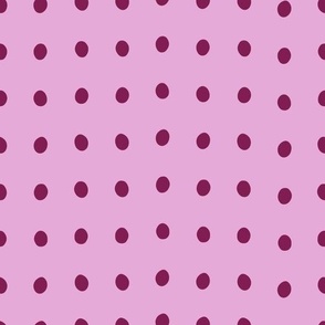 Dainty Dots, Polka Dot, Dancing Dots, Purple, Magenta