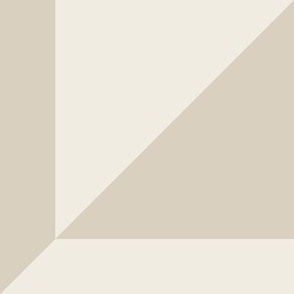 JUMBO // split checks - bone beige_ creamy white - 12 inch squares