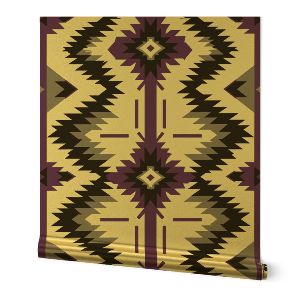 Amethyst Crystal Navajo Native American Tribal Blanket