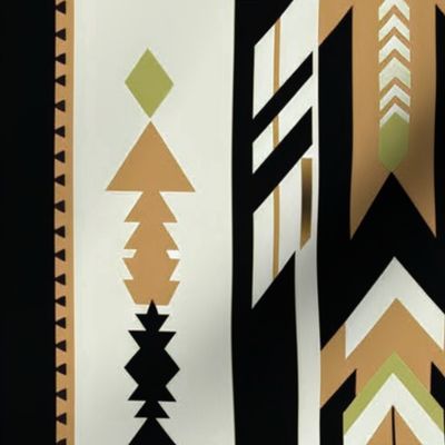 Aspen Trails Native American Tribal Style Blanket Stripe